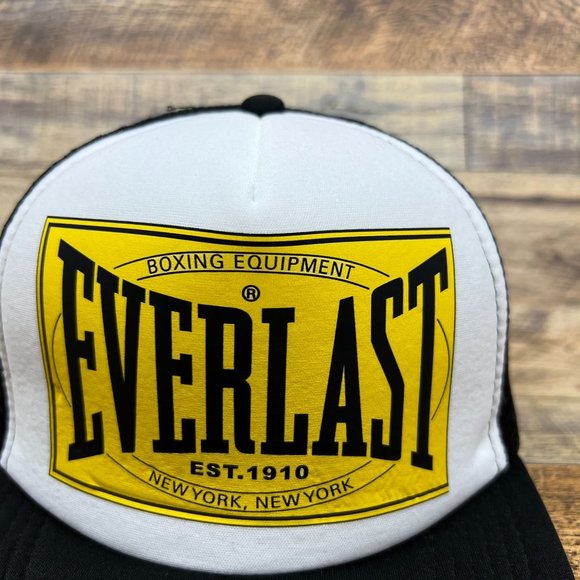 Unbranded Accessories Everlast Mens Trucker Hat Black Snapback